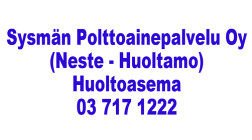 Sysmän Polttoainepalvelu Oy ( Neste - Huoltamo) logo